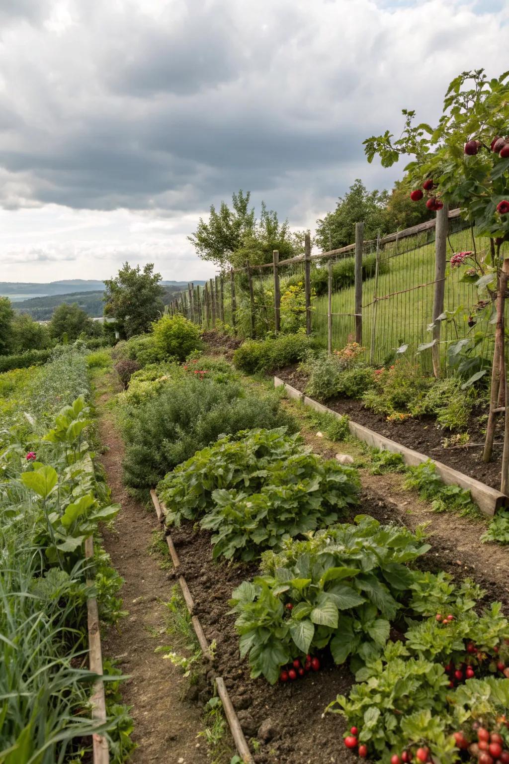 Edible plants offer beauty and a delicious harvest.