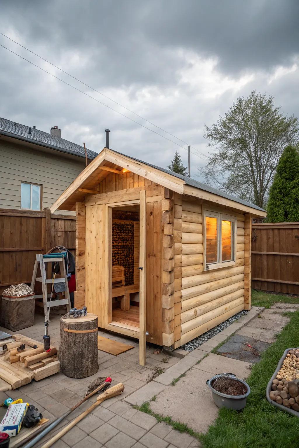 A buildit sauna venture for creative builders.