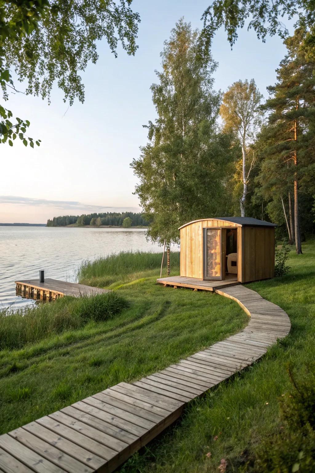 Lakeside leisure with a view.