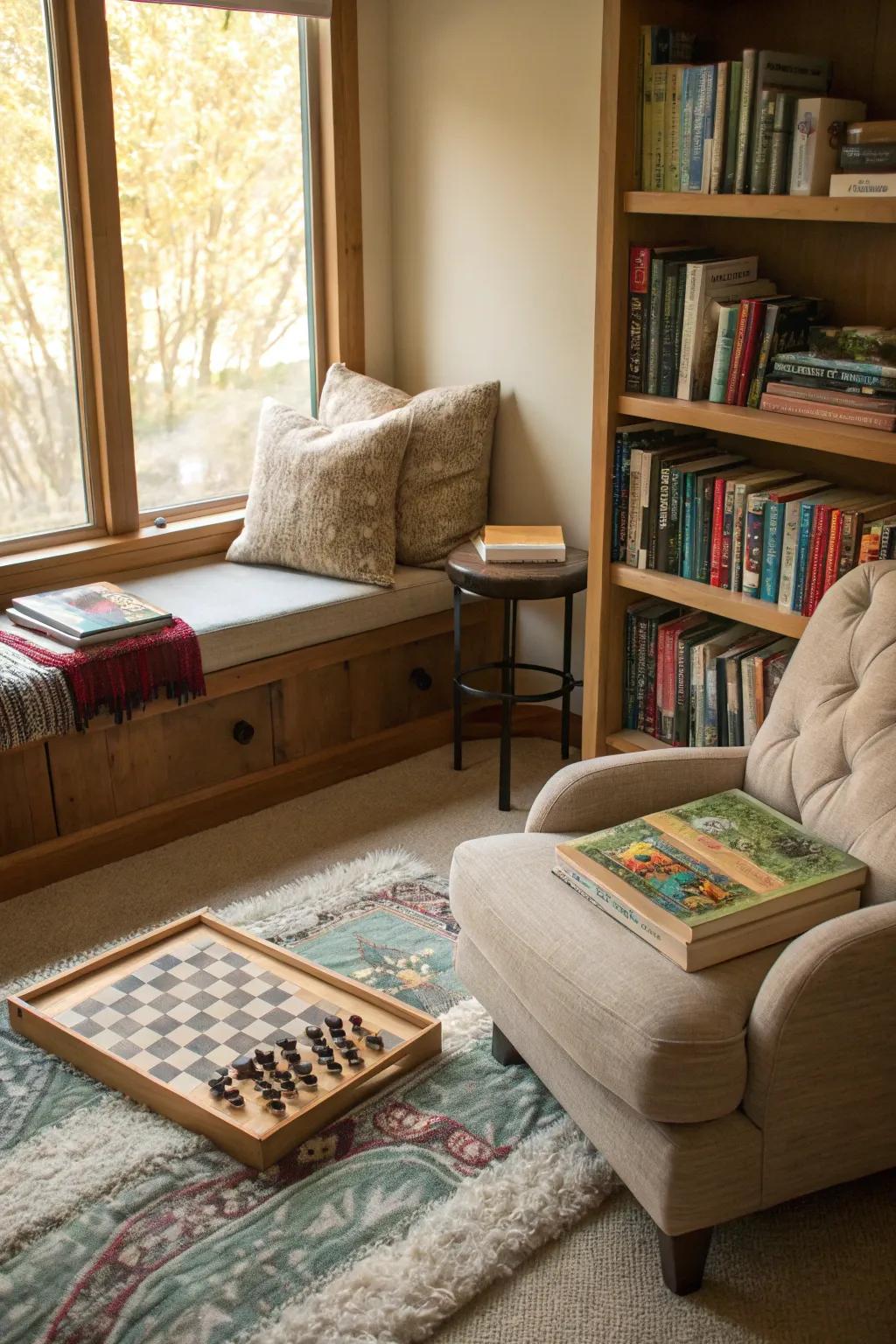 Books and games offer entertainment and a personal touch.