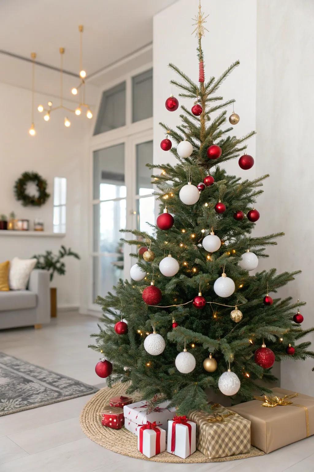 A minimalist strategy with simple spheres fashions modern beauty.