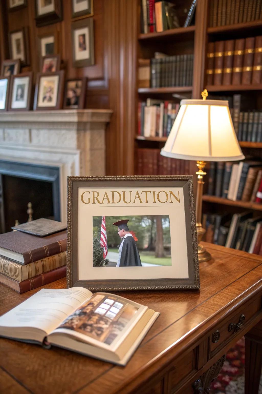 Storybook frames weave a narrative of your graduation journey.