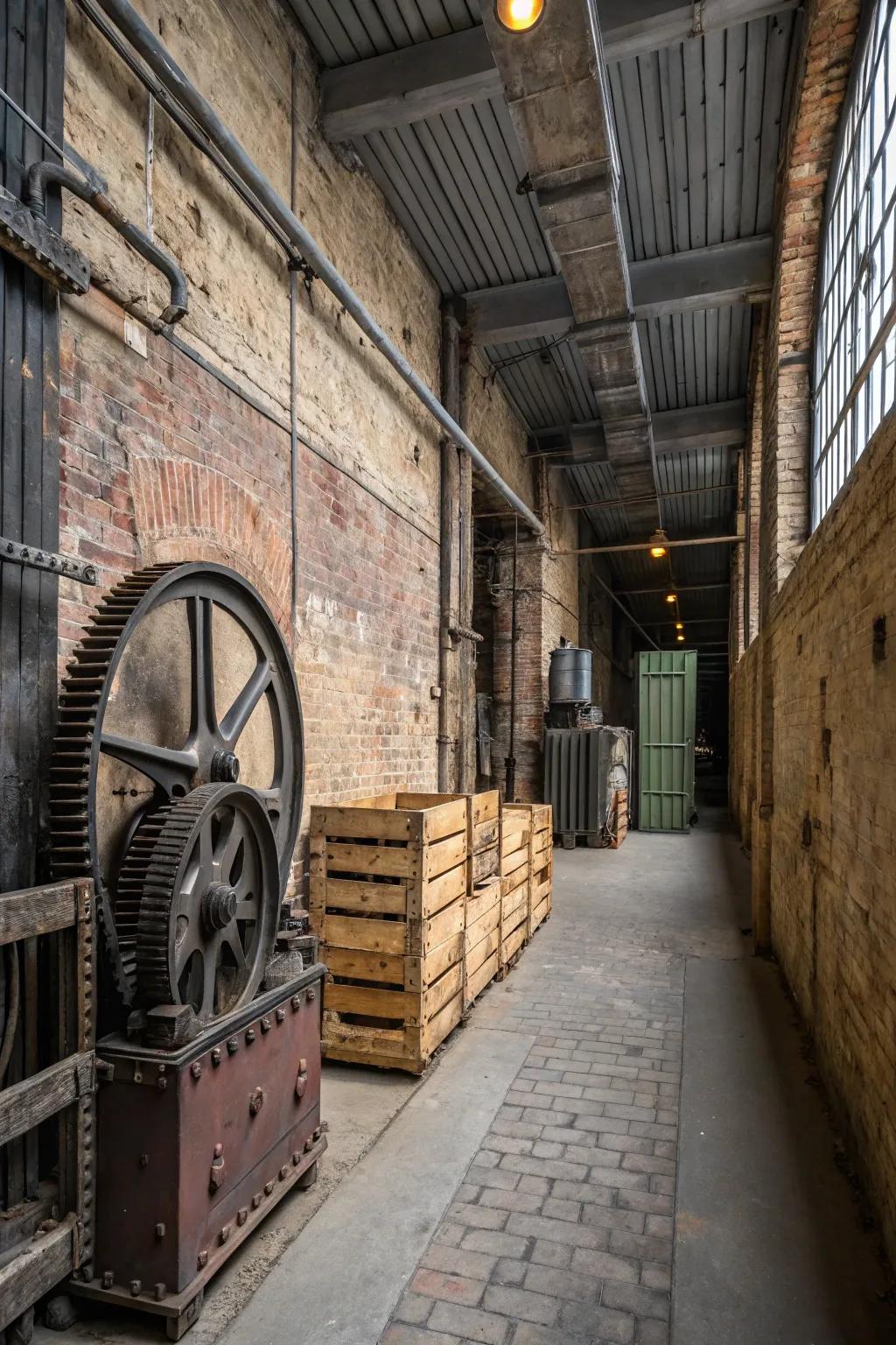 Add urban style to your space by including industrial design elements in your nook.