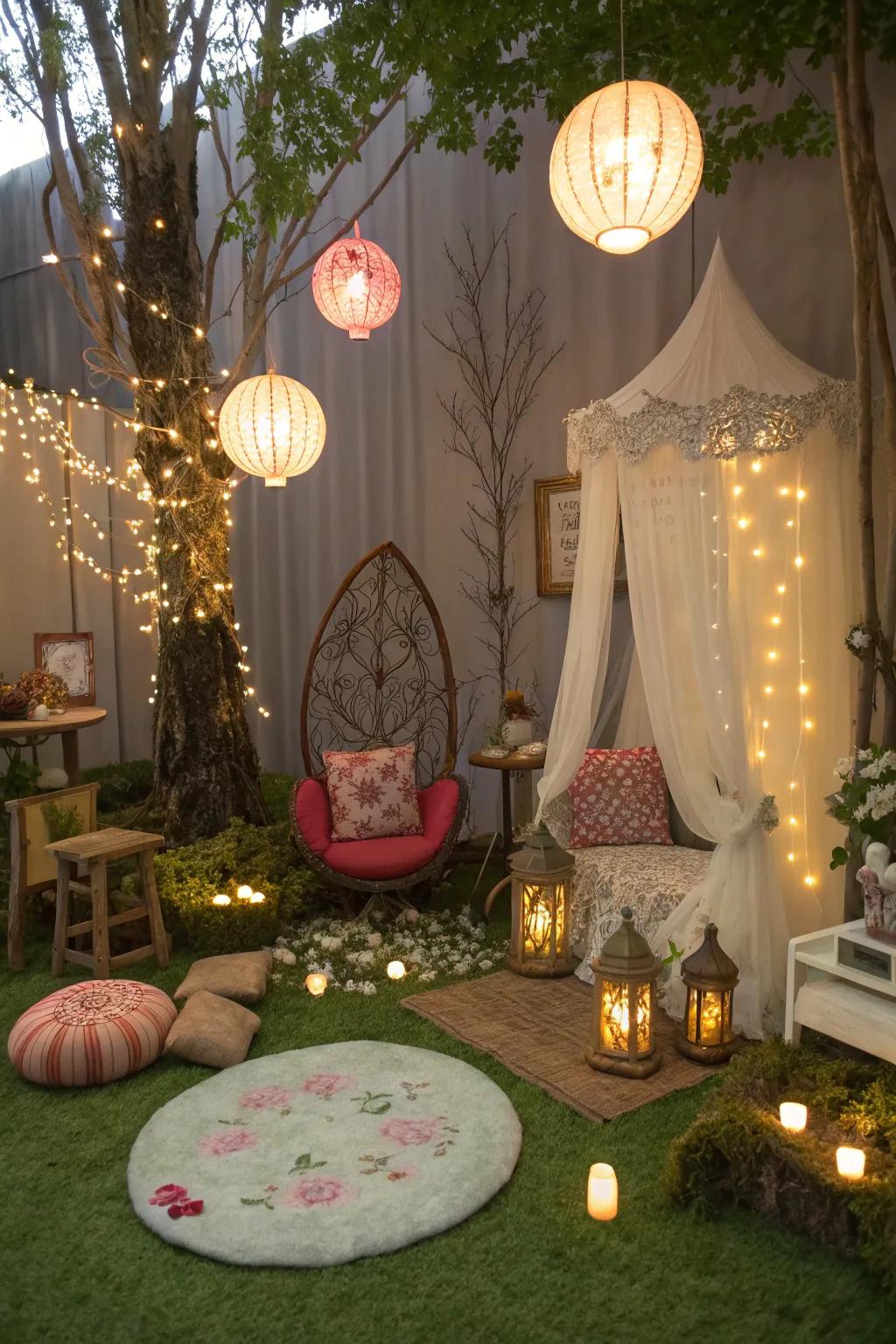 Step into a fairy tale world using a nook that inspires magic and adventure.