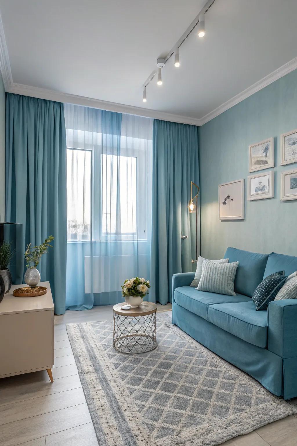 A unified color scheme can expand and harmonize a small area.