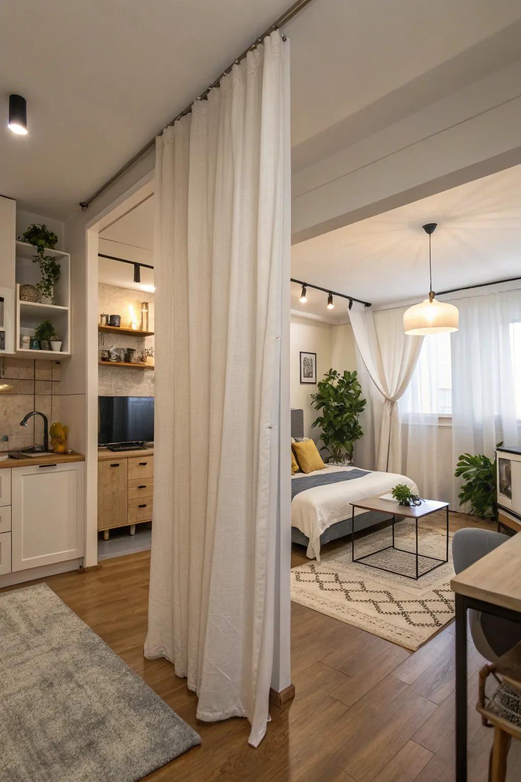 Define your area with creative dividers for functionality.