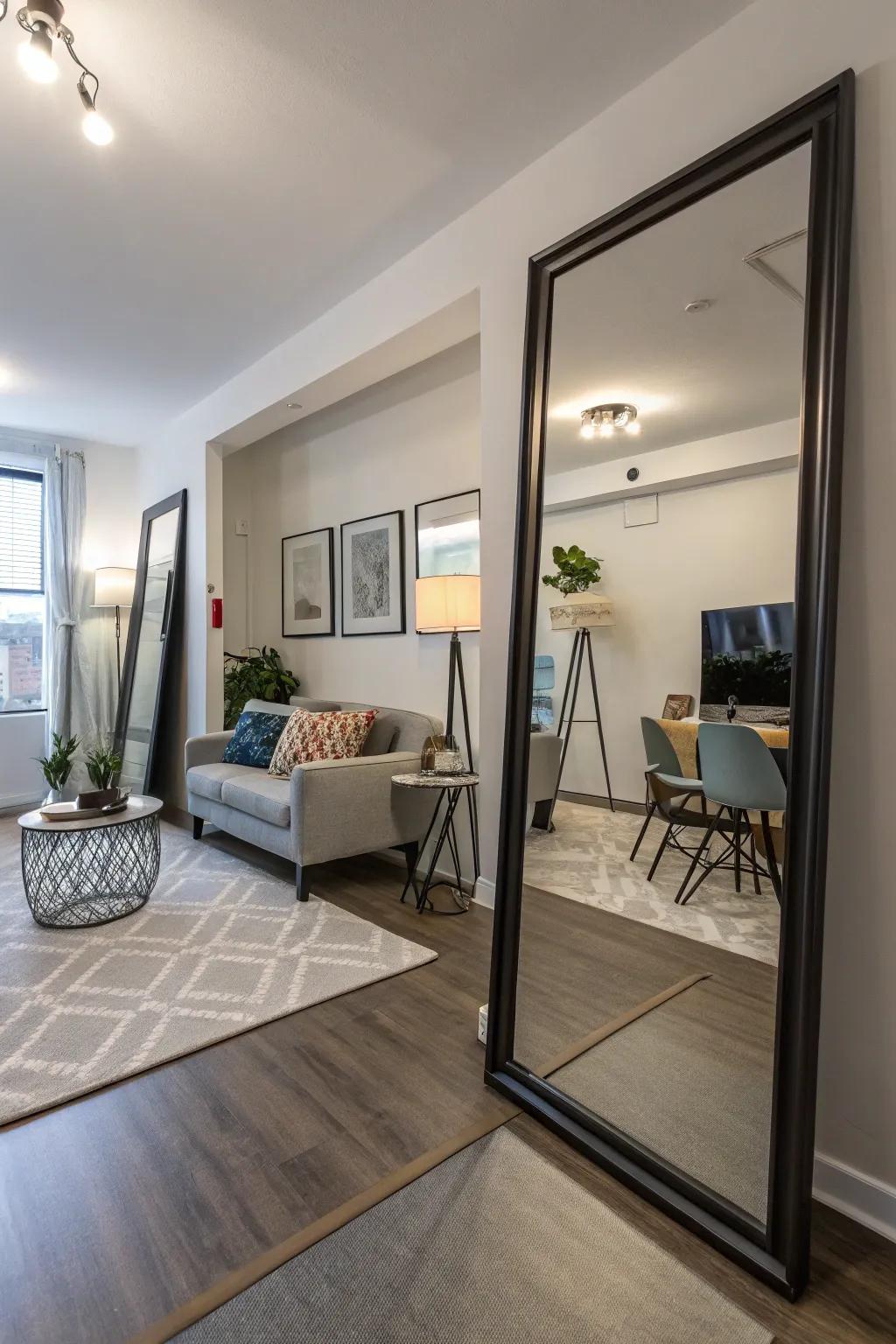 Mirrors: your secret weapon for a spacious feel.