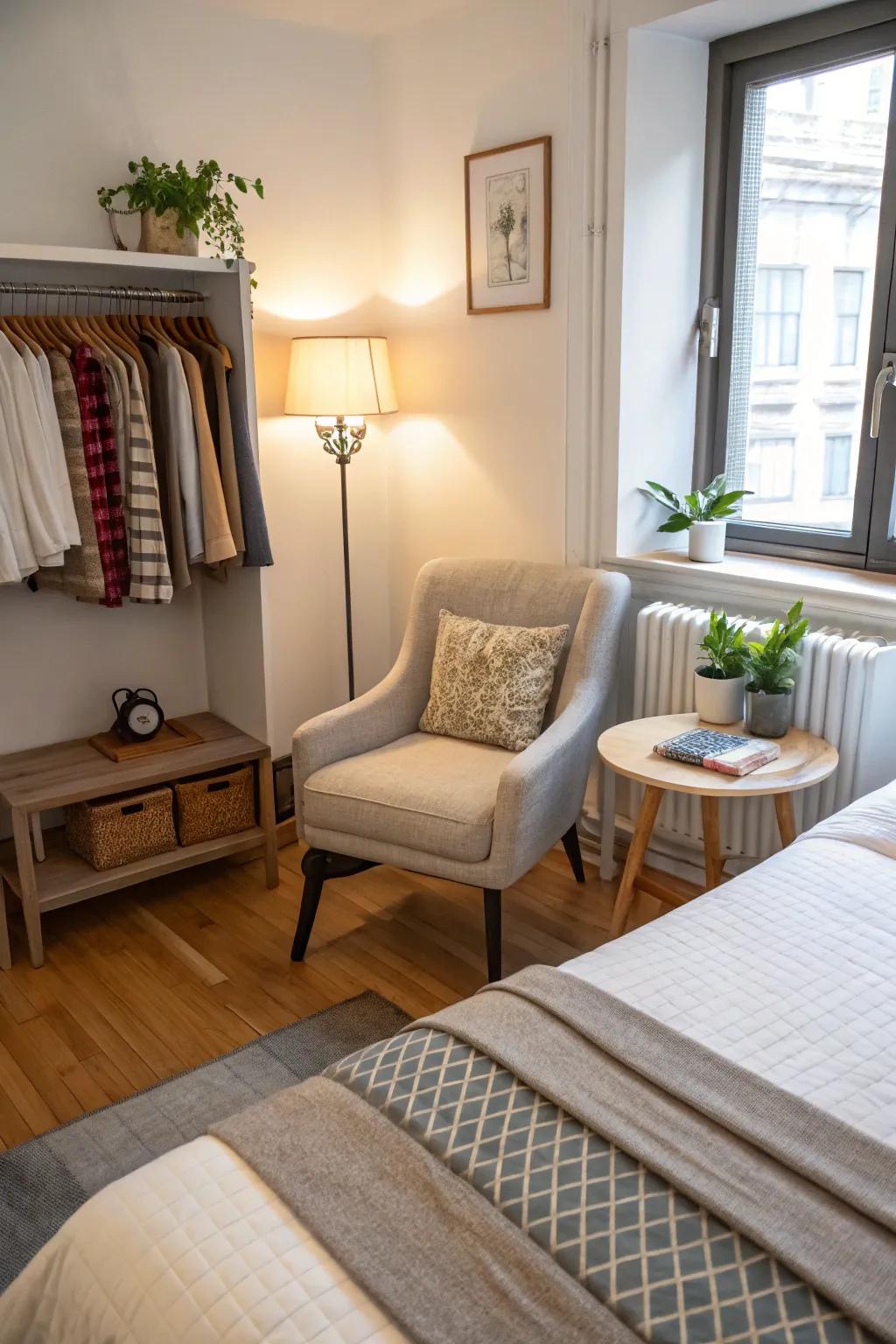 Smart furniture choices ensure every piece is valuable in compact areas.