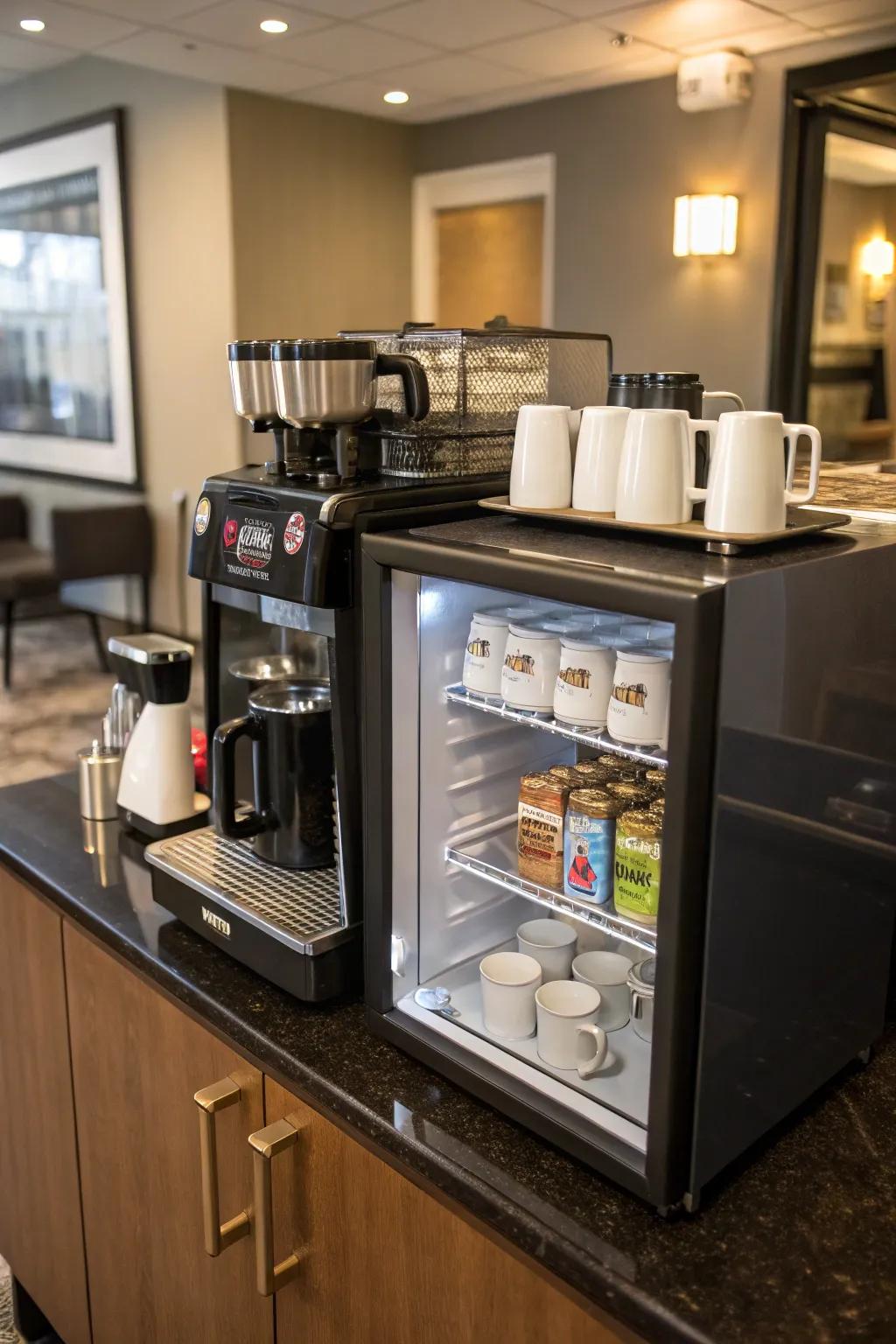 A versatile brew and bar layout for all occasions.