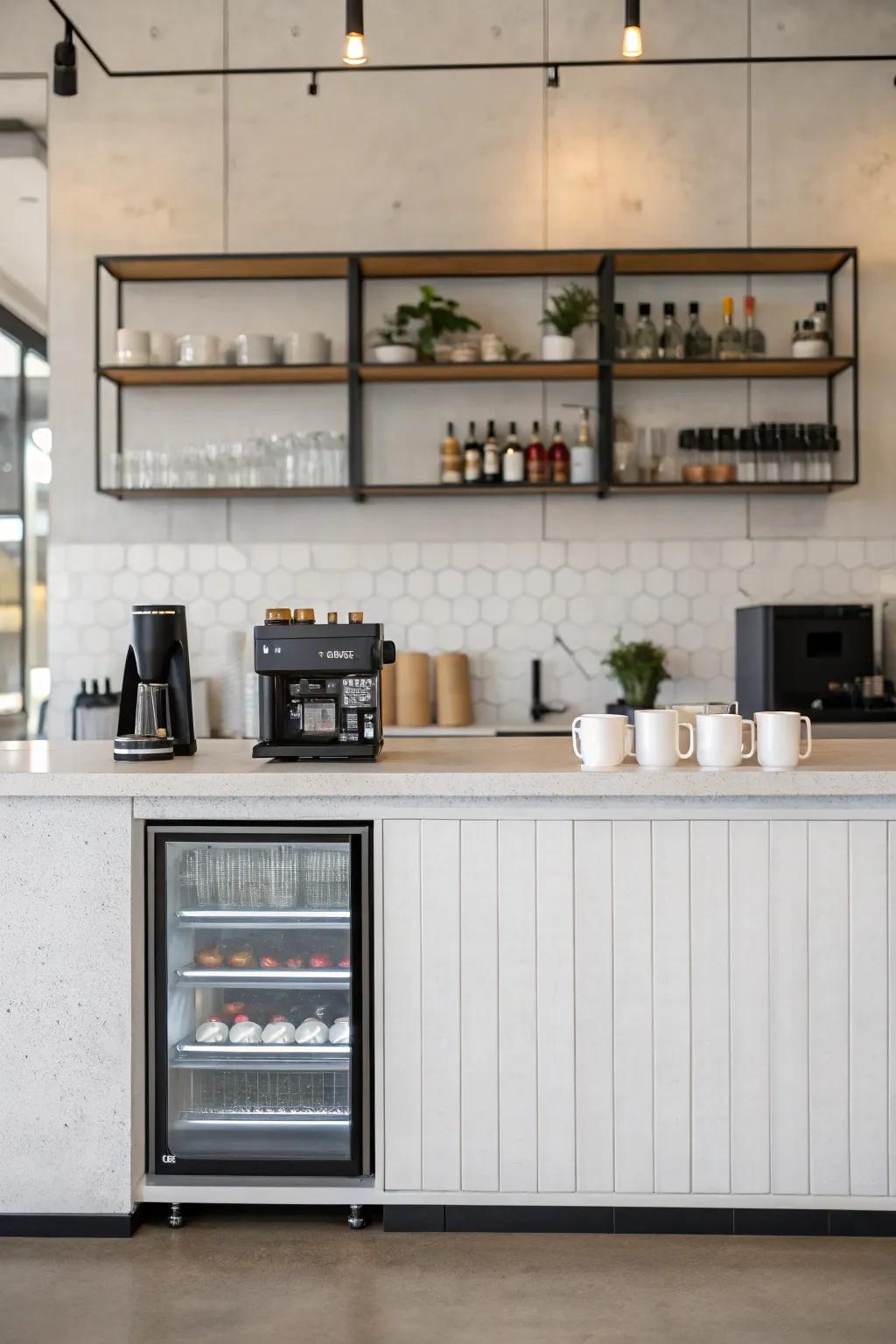 A simple brew station with a focus on elegance.