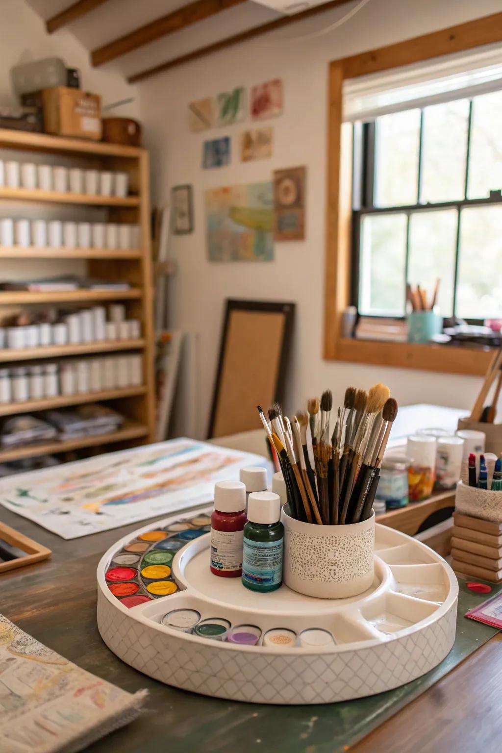 Crafting organized and easy to do.