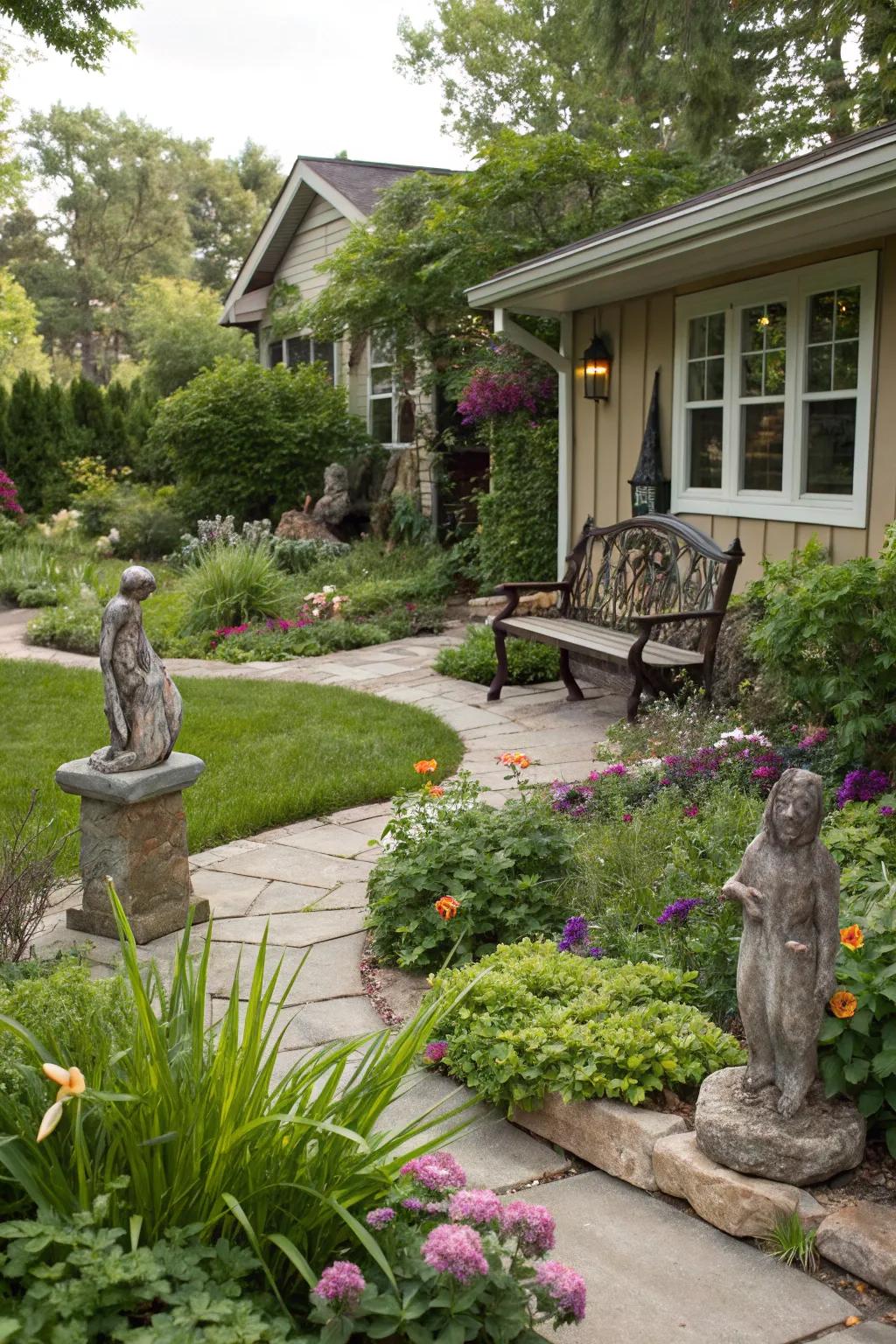 Decorative items add charm without the work.