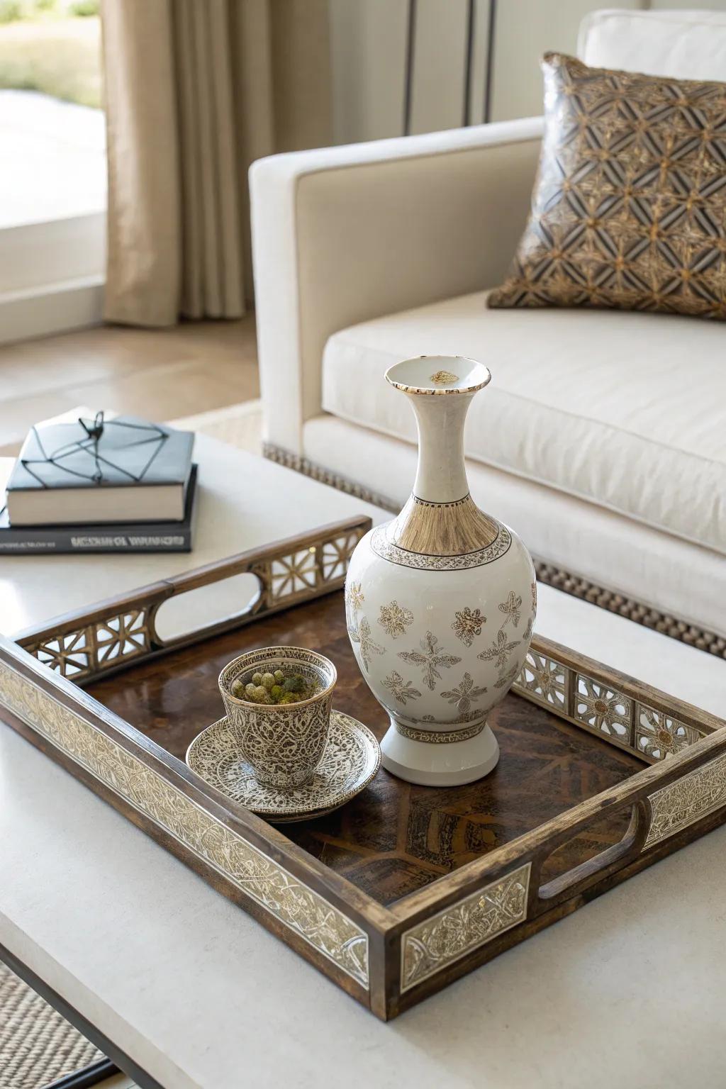 Elegant simplicity with minimal decor.