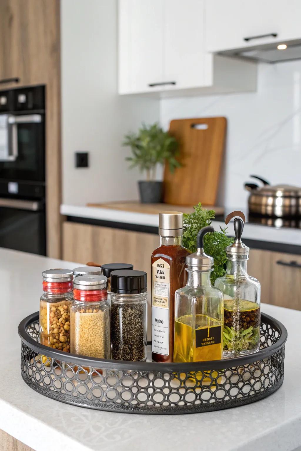 Platters bring arrangement to every room.