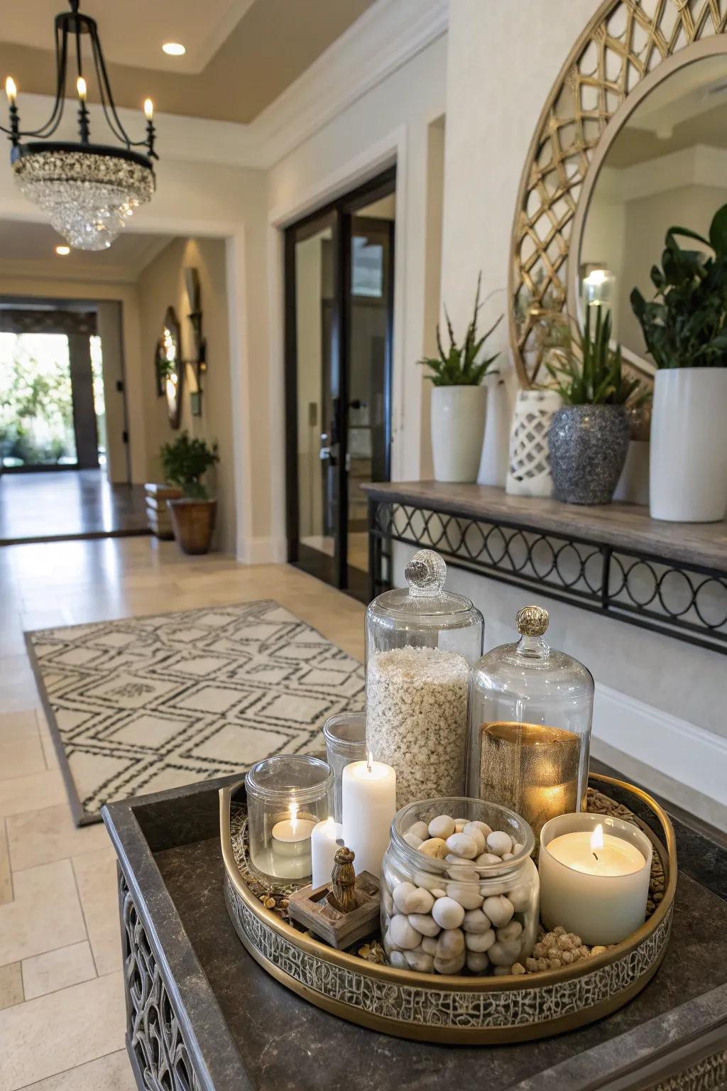 Curate your space with ornamental embellishments.