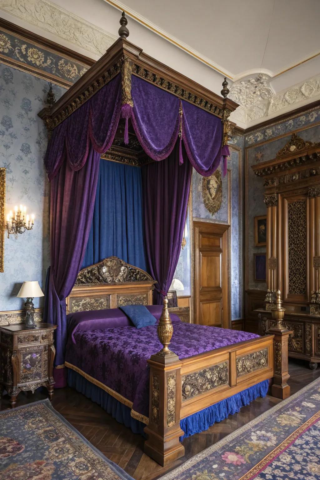 Regal colors add grace and enduring beauty.