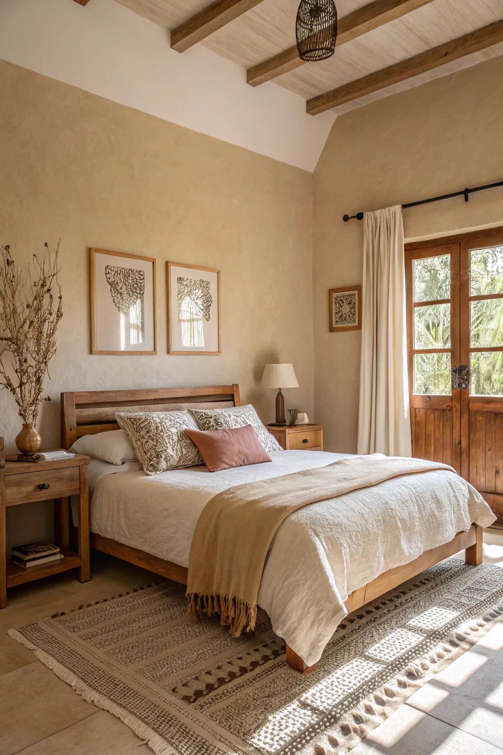 Gentle neutral colors introduce a cozy and relaxed vibe to every sleeping quarter.