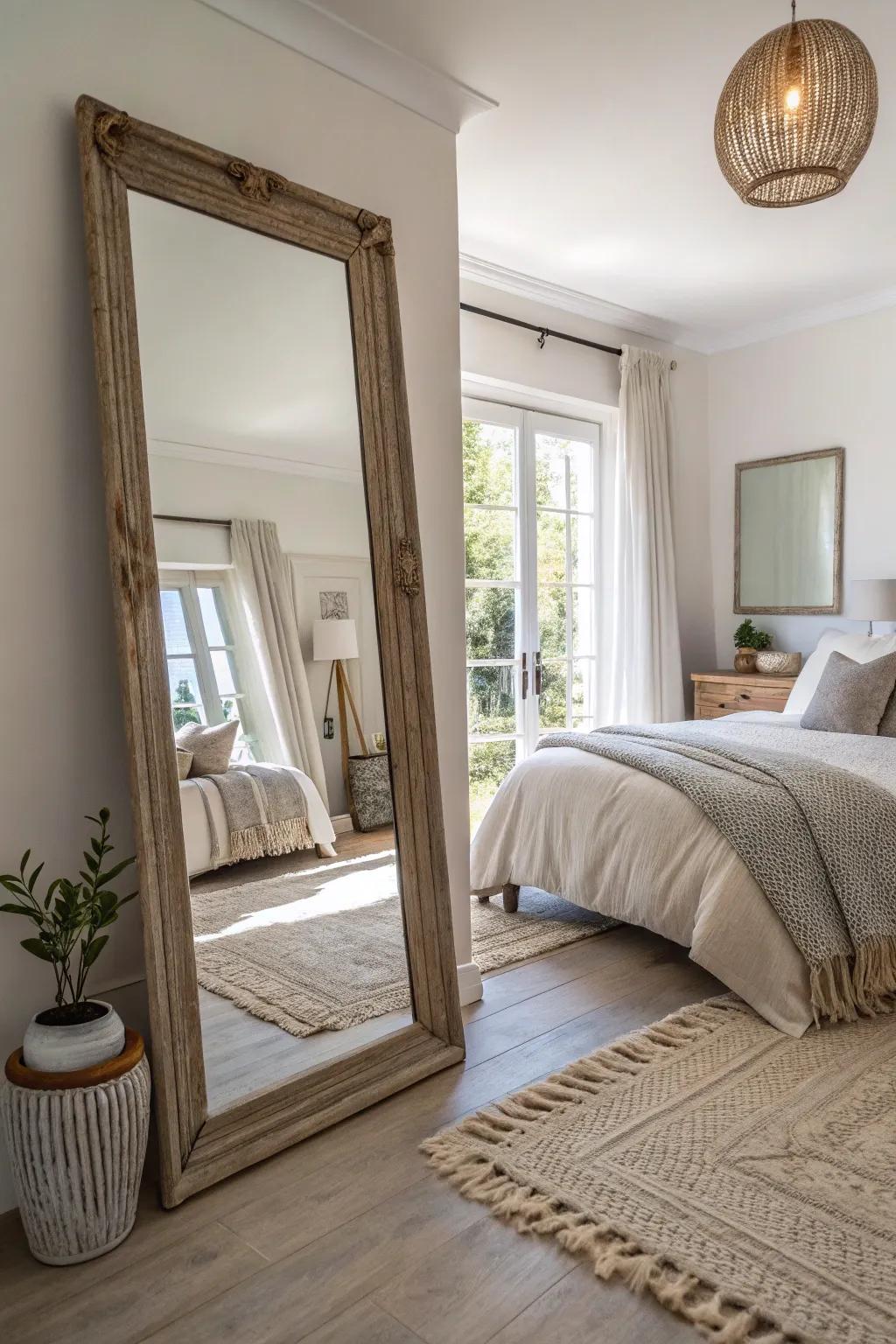 Strategic showing glass placement light in the sleeping space.