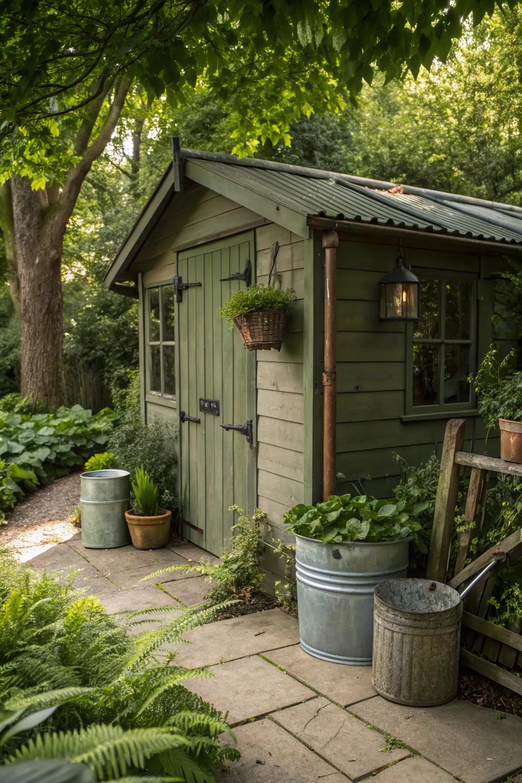 Modern metal accents add a sleek touch.