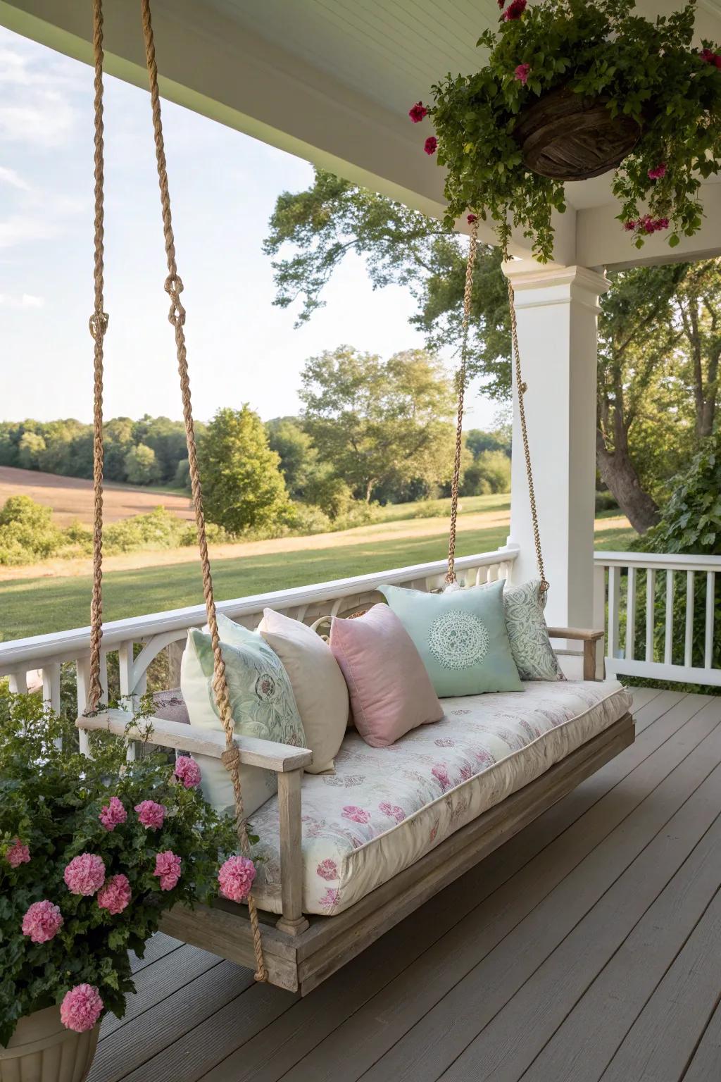 Enjoy enhanced space with a double swing.