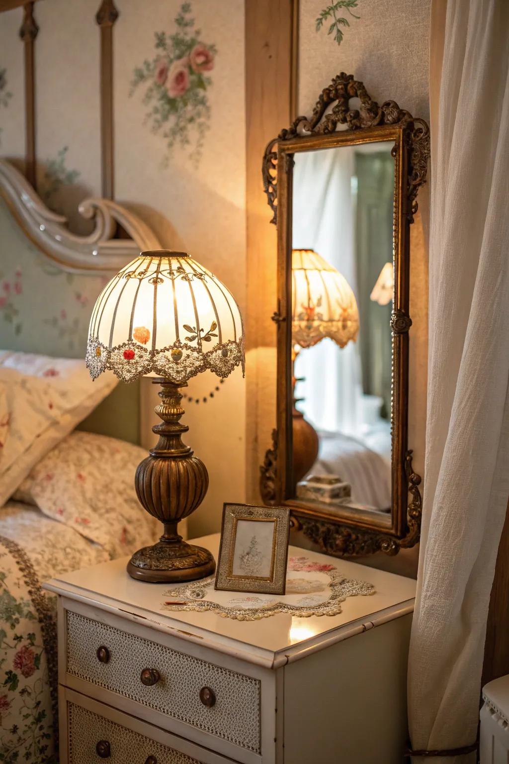 Timeless collectibles add a distinct appeal to any bedroom.