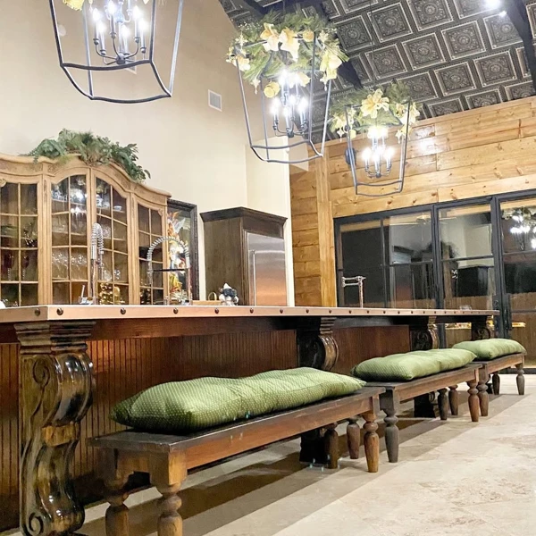 Bold Black Cabinetry & Warm Wood Accents