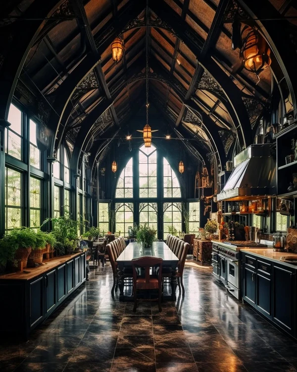 Warm Wood & Industrial Accents