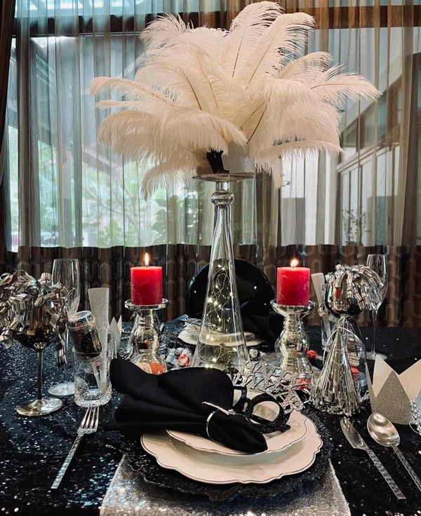Black and Gold Festive Table