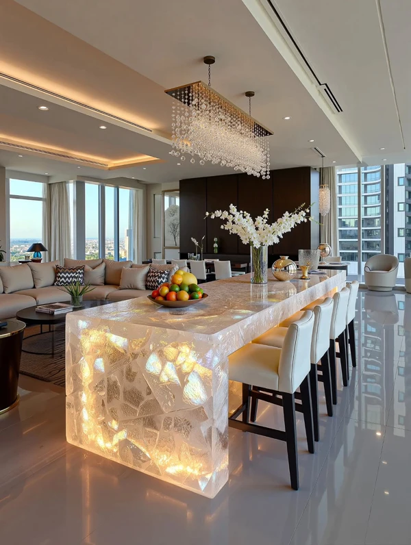 Subtle Glimmer Cabinetry