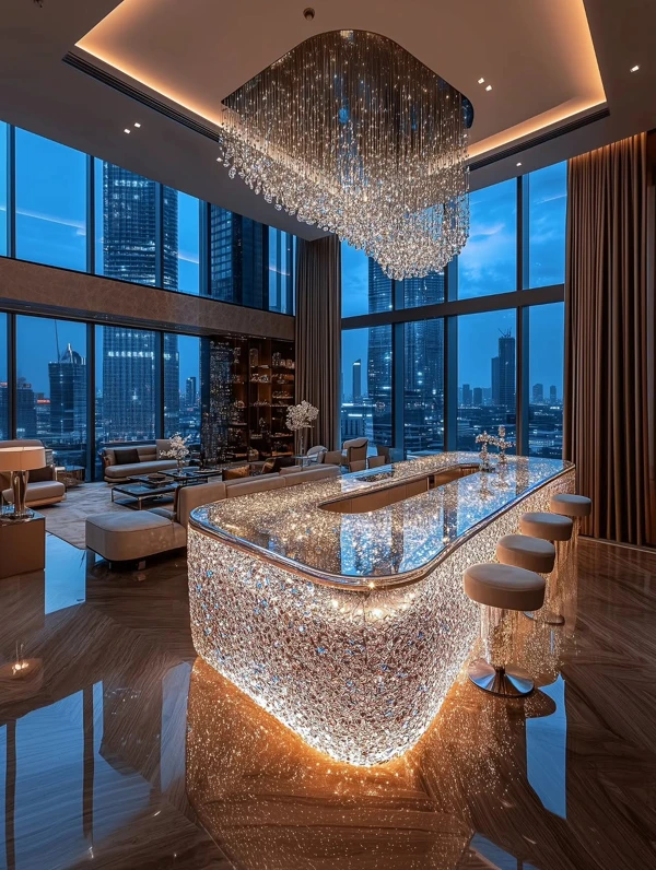 Sparkling Countertop & Backsplash Duo
