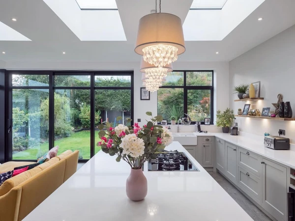 Sparkling NYE Kitchen Setup