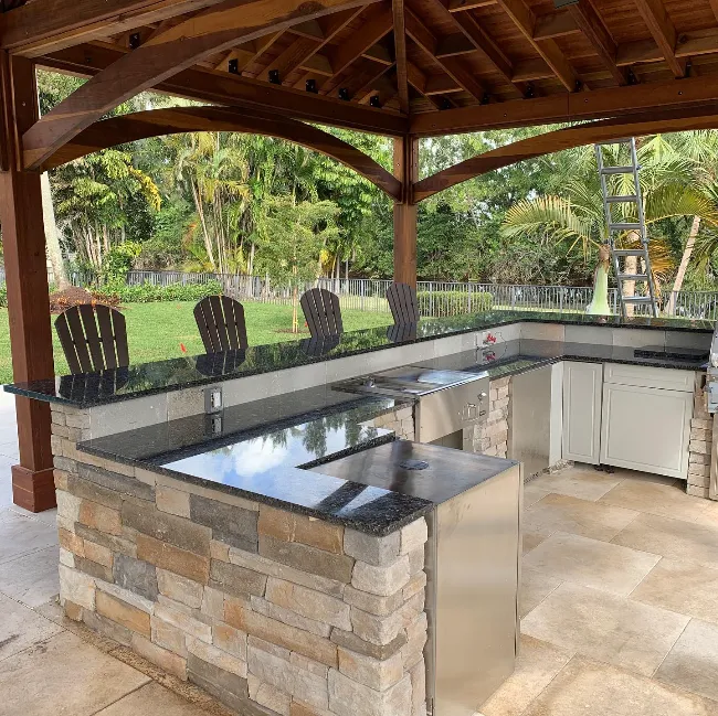 blue Granite Countertops for Kitchen 20