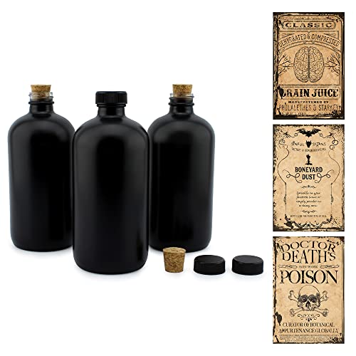 Dark Glass Apothecary Bottles