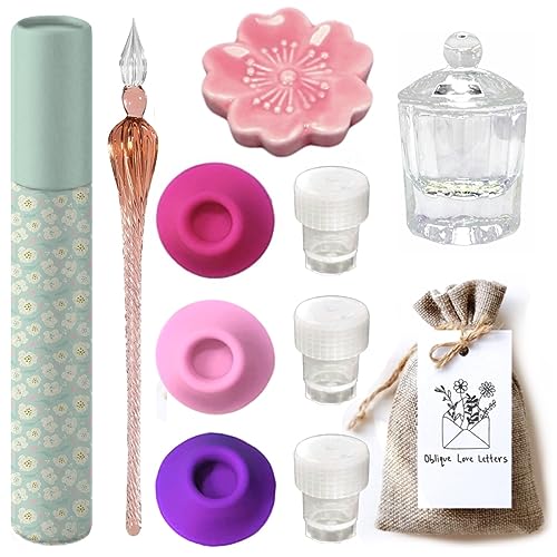 Glass Ink Bottles & Fountain Pens