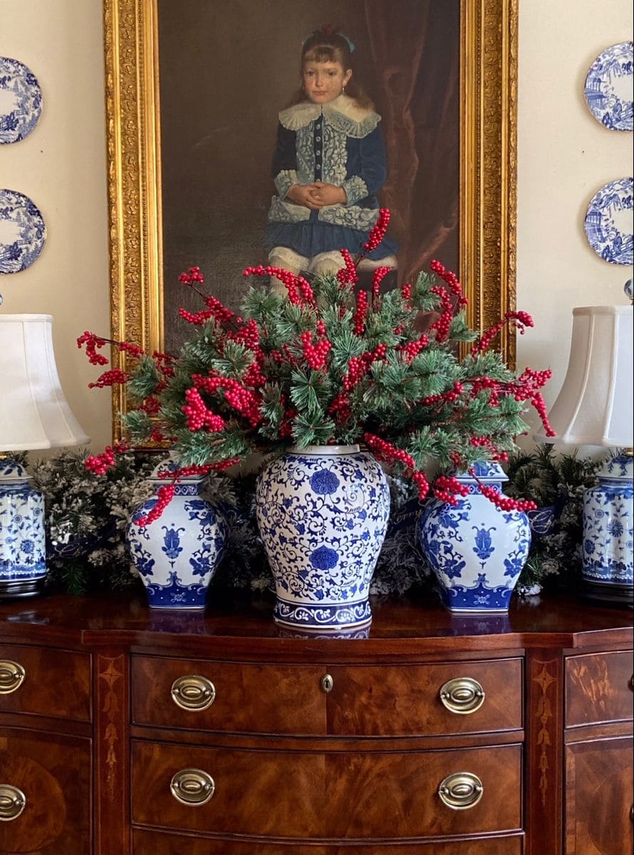 Sophisticated Blue and White Christmas