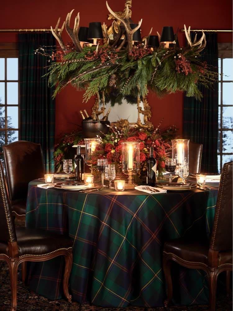 Rustic Chic Christmas Dining