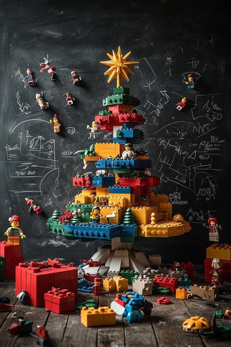 Vibrant LEGO Christmas Tree