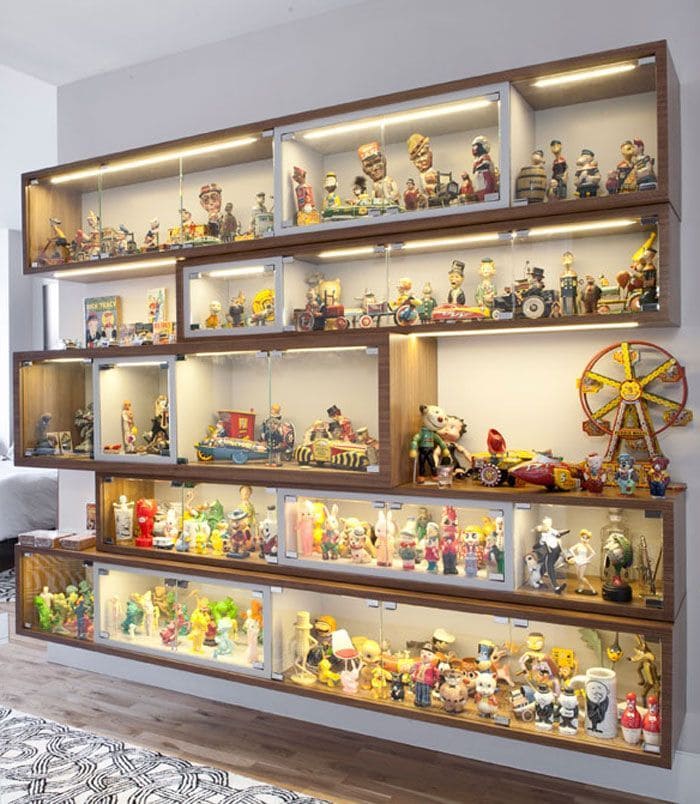 Illuminated LEGO Collector's Wall