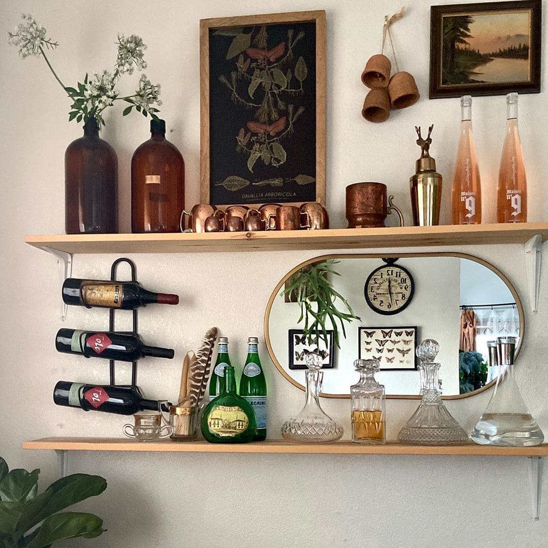 Artistic Wall Bar Shelf