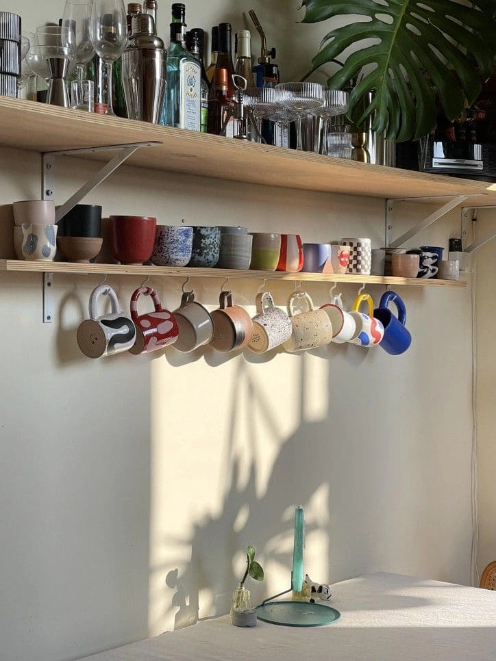 Coffee Lovers' Mug Display