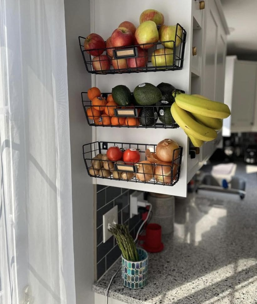 Produce Storage Wall Baskets