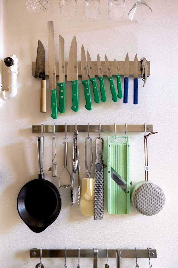 Magnetic Knife and Utensil Organizer