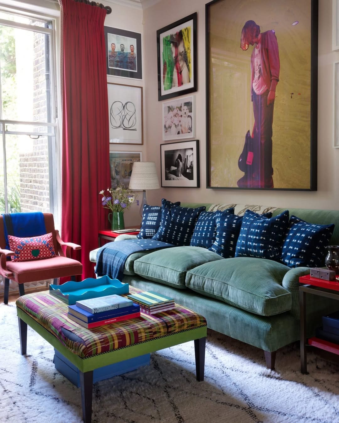 Eclectic Art-Inspired Living Nook