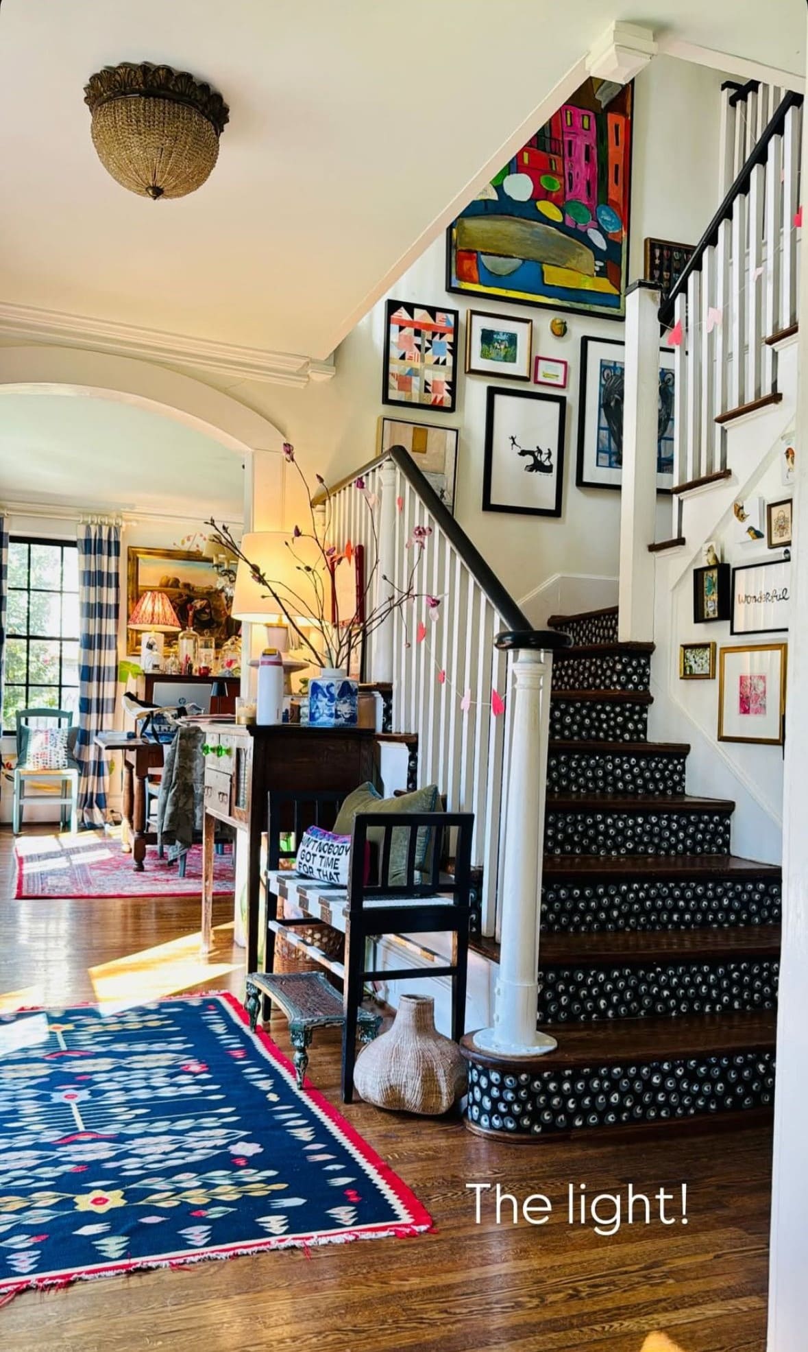 Sunlit Staircase Gallery Charm