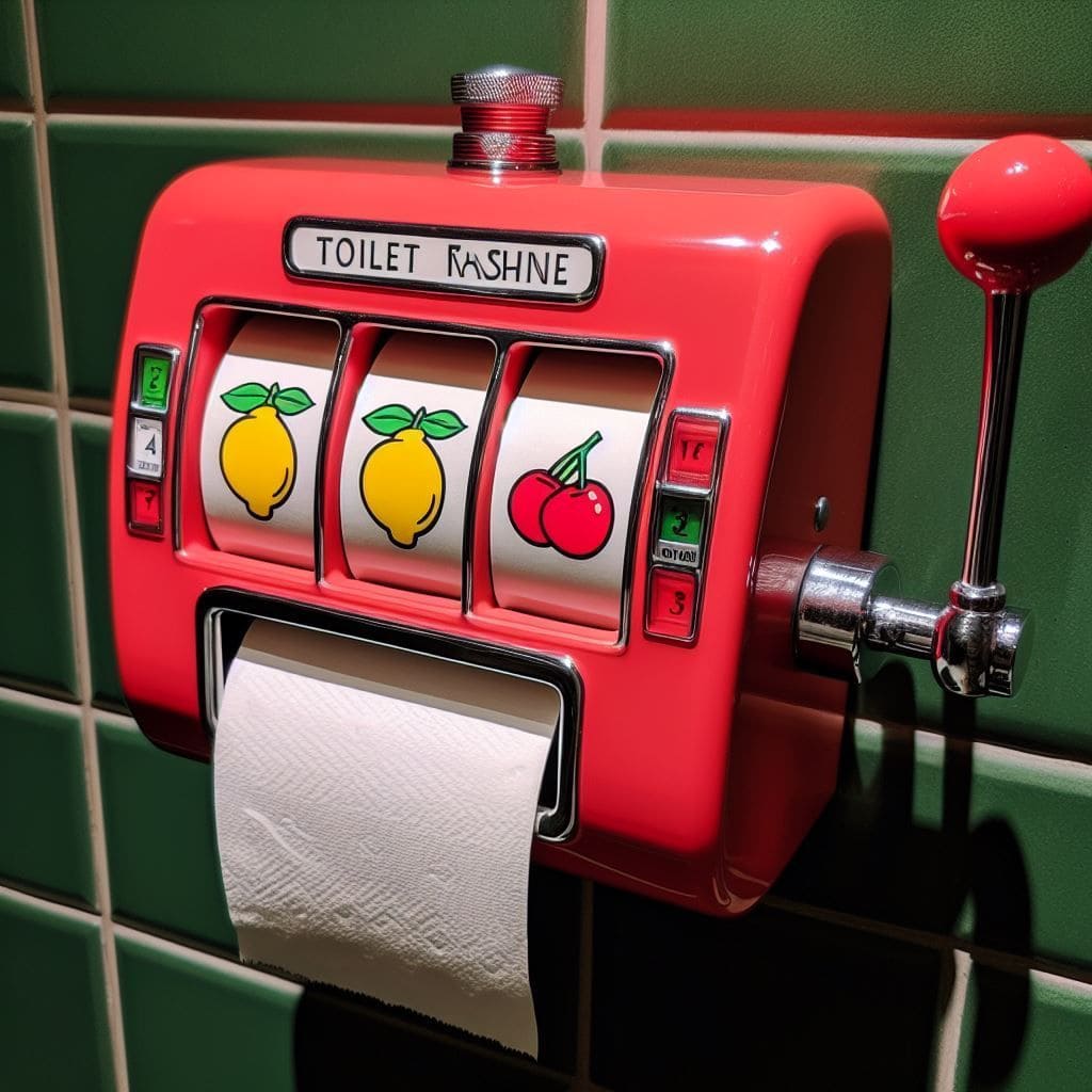 Retro Slot Machine Roll Holder