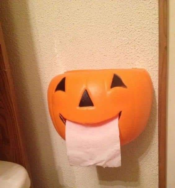 Jack-O-Lantern TP Holder Surprise