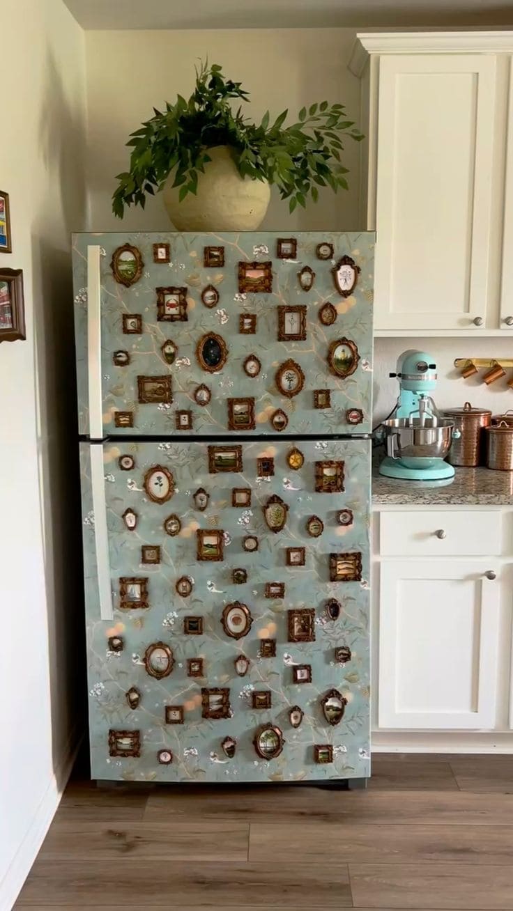 Artistic Miniature Gallery Fridge Wrap