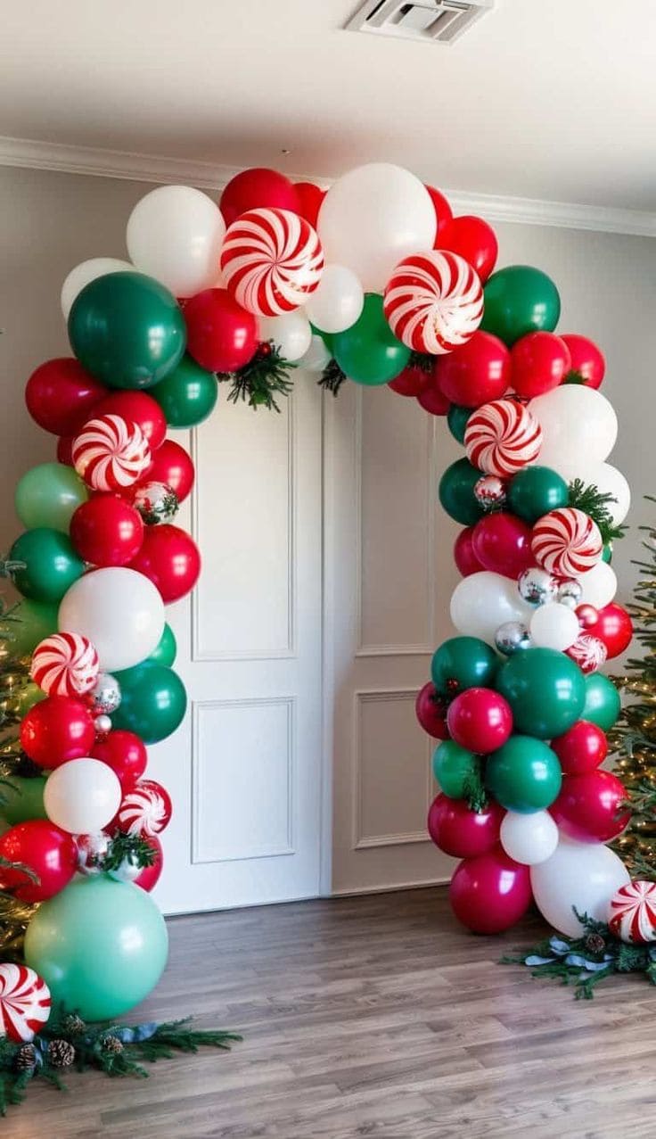 Candy-Themed Balloon Arch