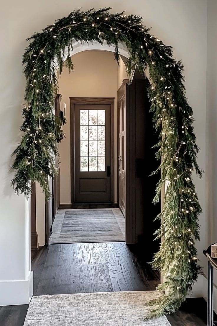 Natural Evergreen Archway Glow