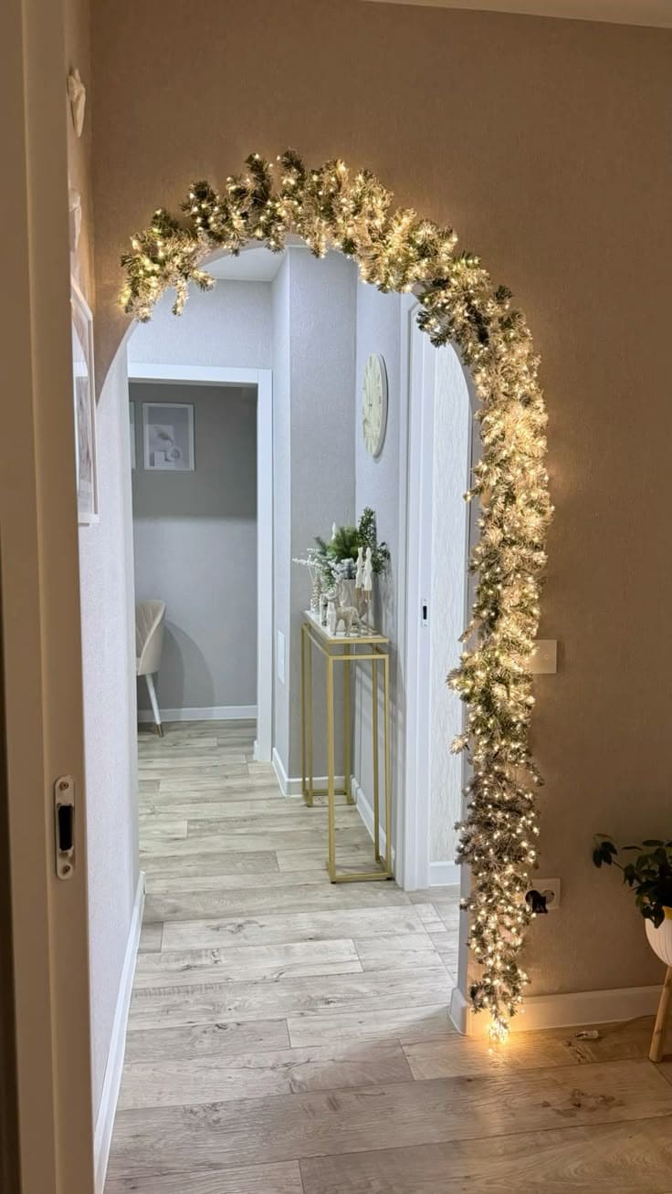 Snow-Kissed Glow Archway